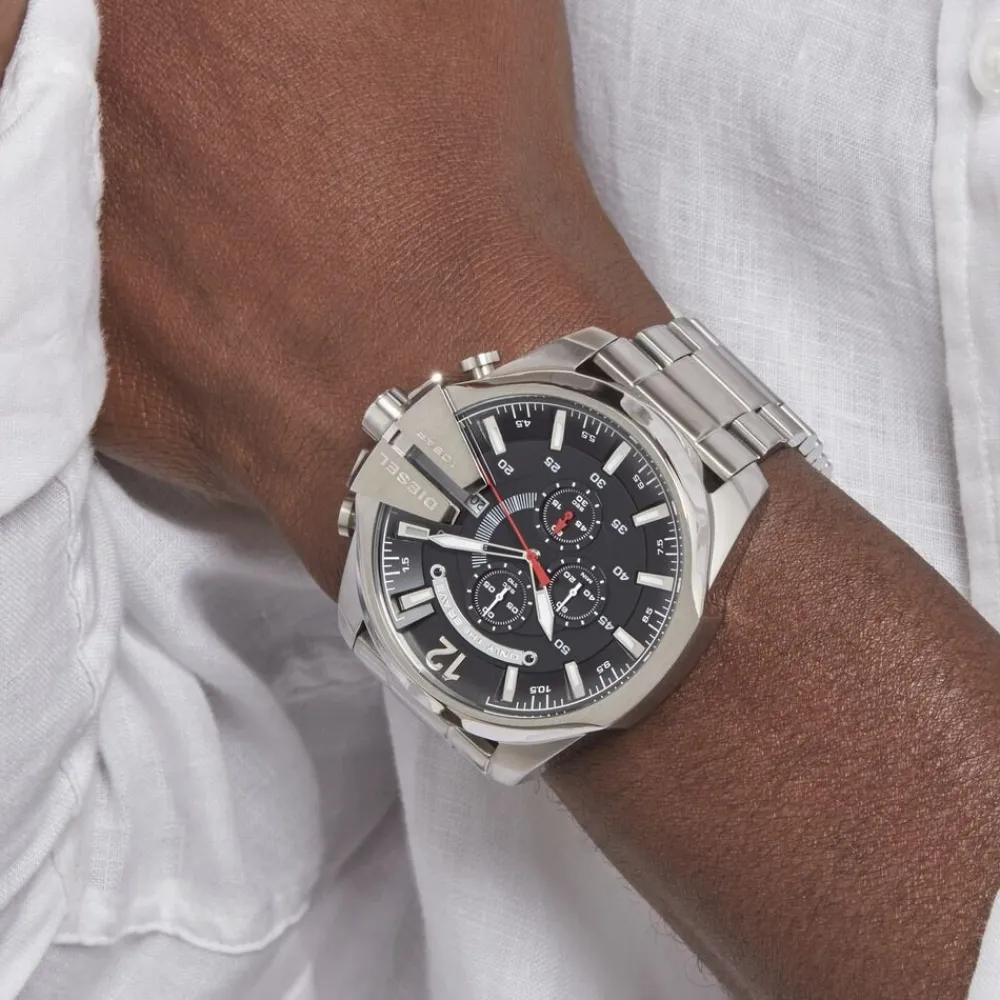 Montre Mega Chief Noir|DIESEL Outlet