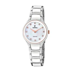 Montre Ceramic Bimatiere Nacre Blanche|FESTINA Clearance