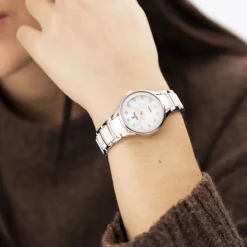 Montre Ceramic Bimatiere Nacre Blanche|FESTINA Clearance
