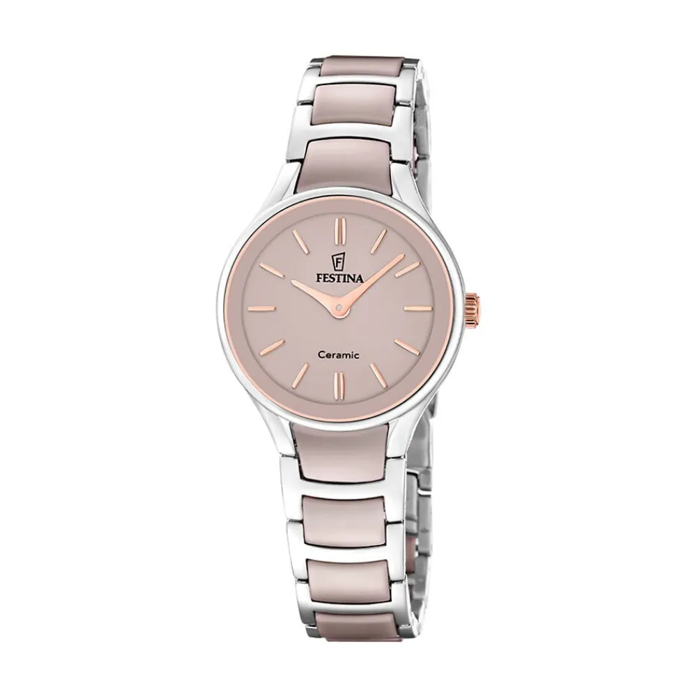 Montre Ceramic Bimatiere Beige|FESTINA Hot