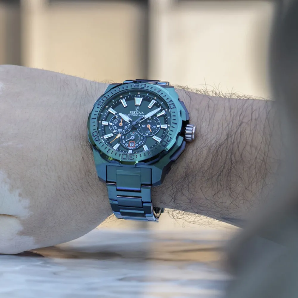 Montre Chrono Bike Edition Speciale Vert|FESTINA Outlet