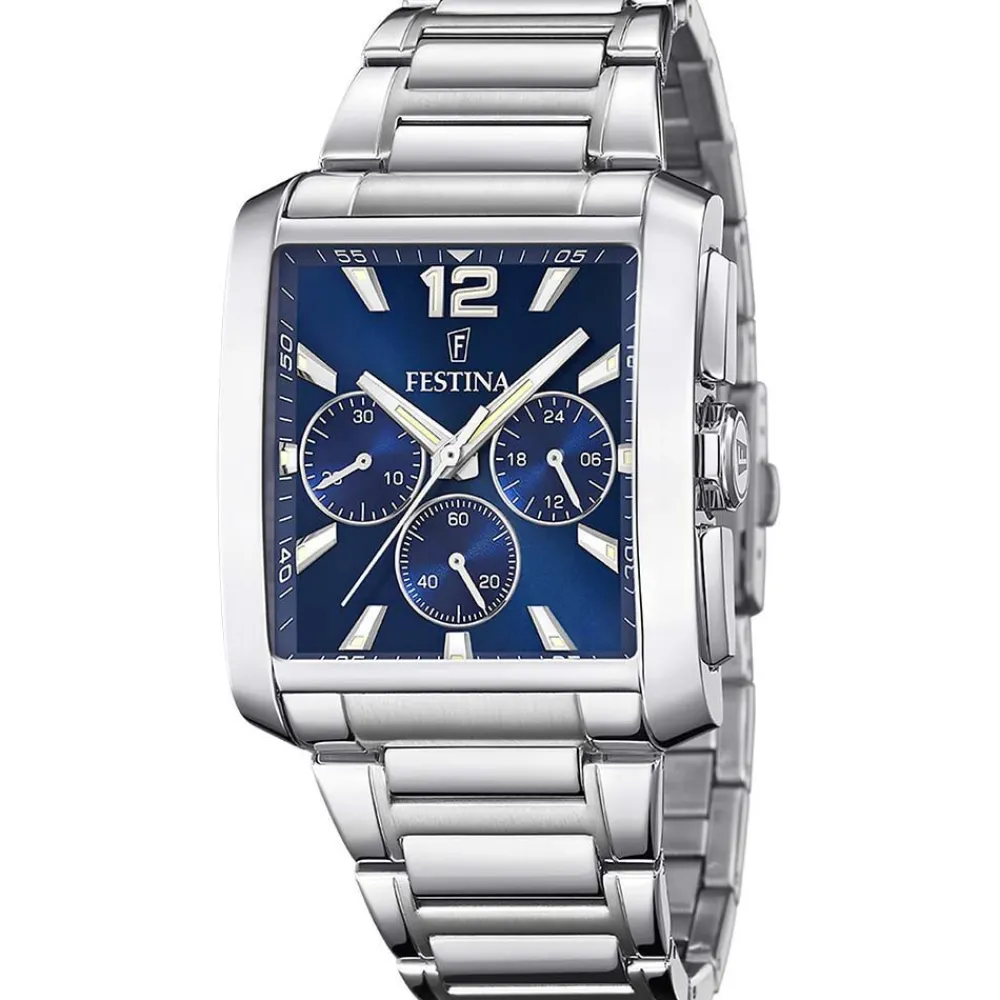 Montre On The Square Chrono Bleu|FESTINA Clearance