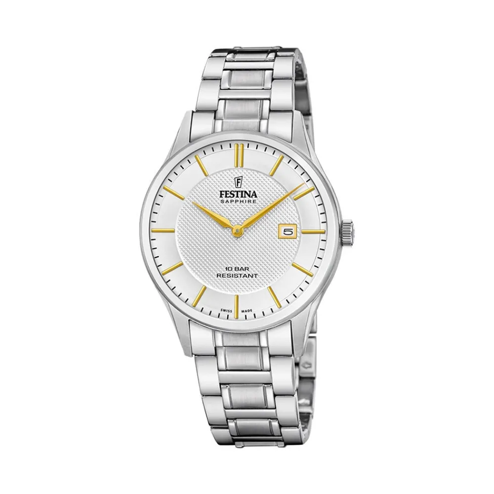 Montre 40 Argenté|FESTINA SWISS MADE New