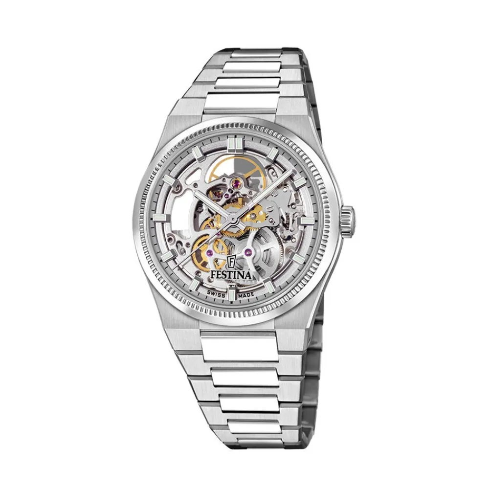 Montre Automatic Squelette 40 Argenté|FESTINA SWISS MADE Online