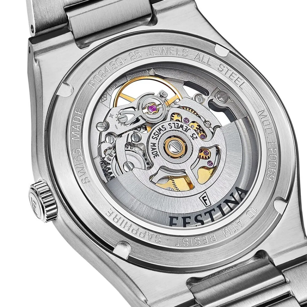 Montre Automatic Squelette 40 Argenté|FESTINA SWISS MADE Online