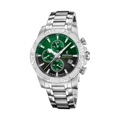 Montre Timeless Chrono 45-3 Vert|FESTINA Hot