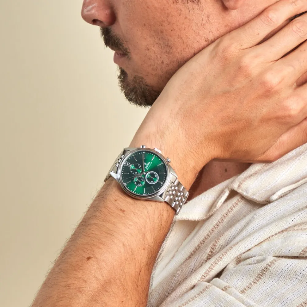 Montre Timeless Chronograph Vert|FESTINA Discount