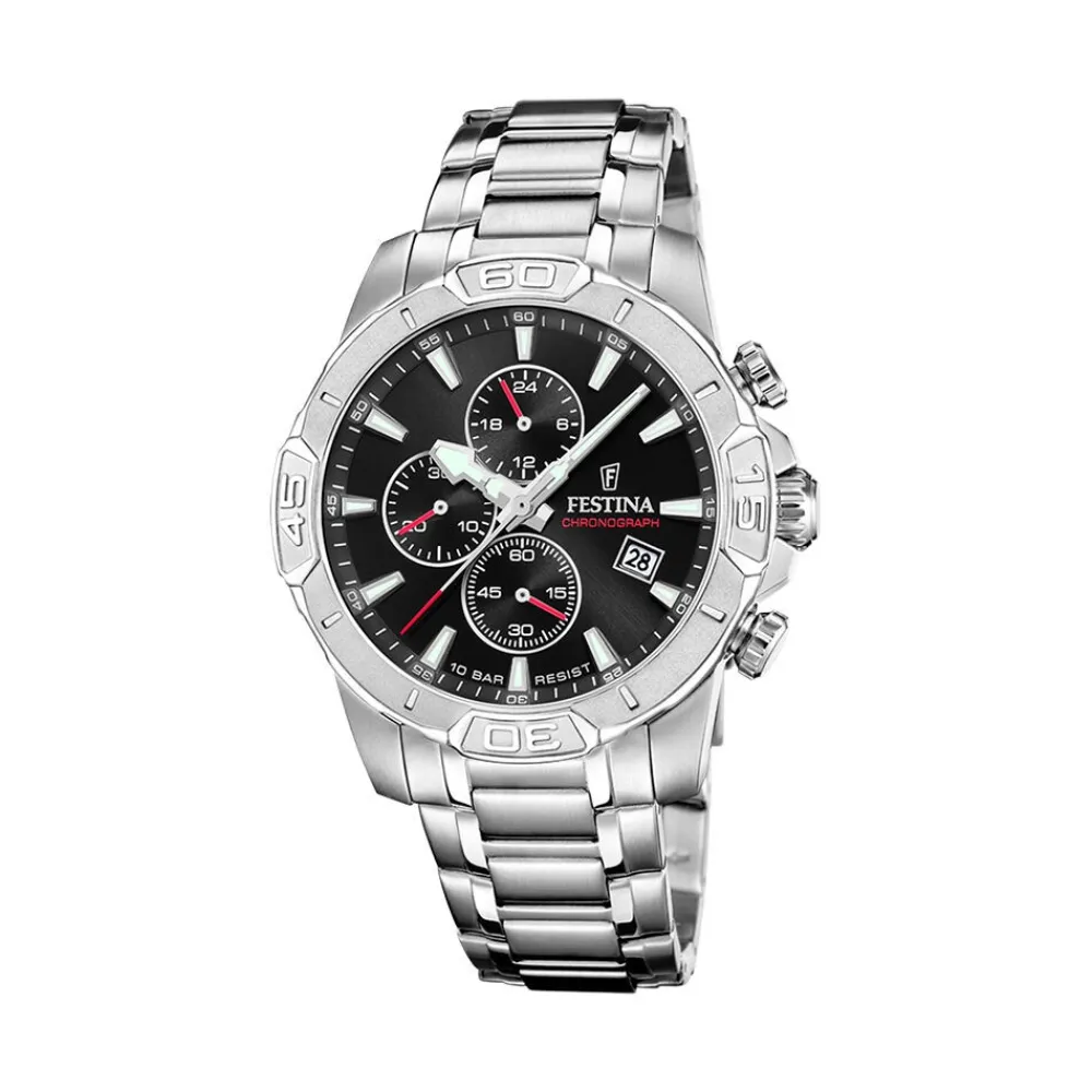 Montre Timeless Chrono 45-3 Noir|FESTINA Outlet