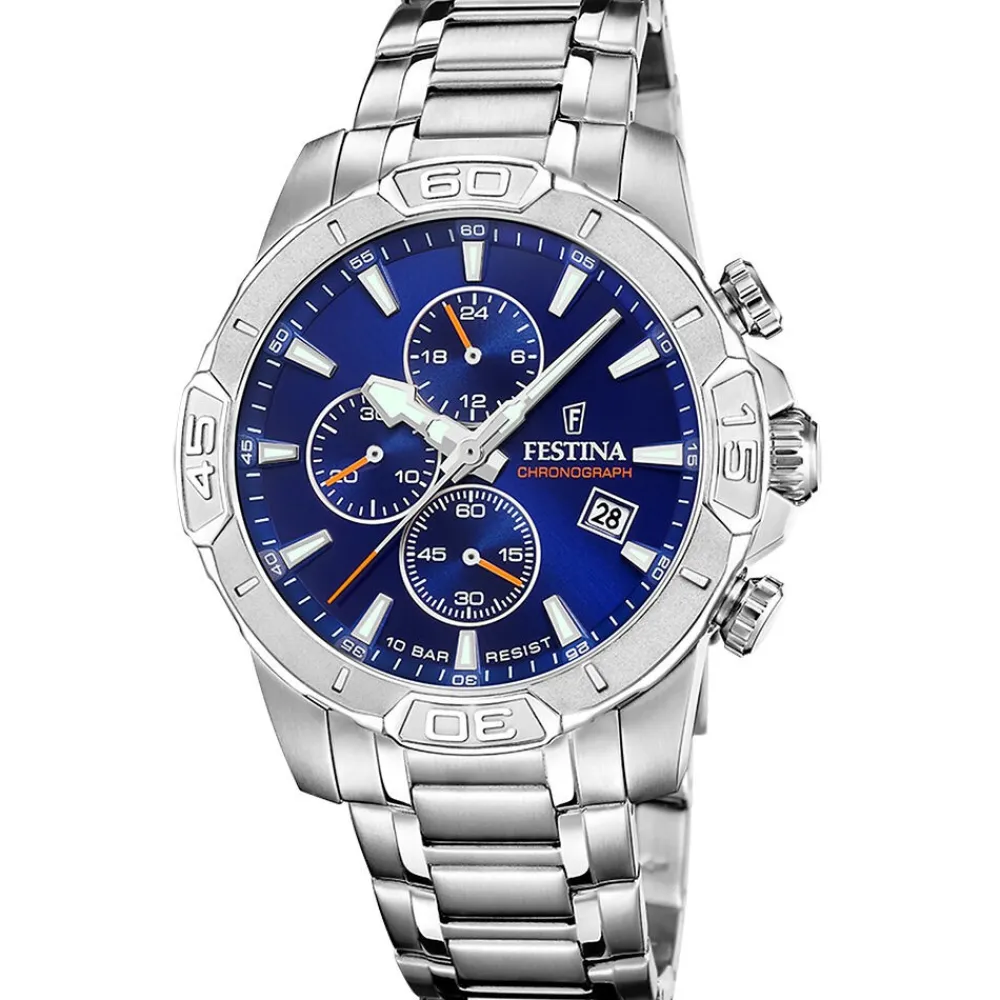 Montre Timeless Chronograph Bleu|FESTINA