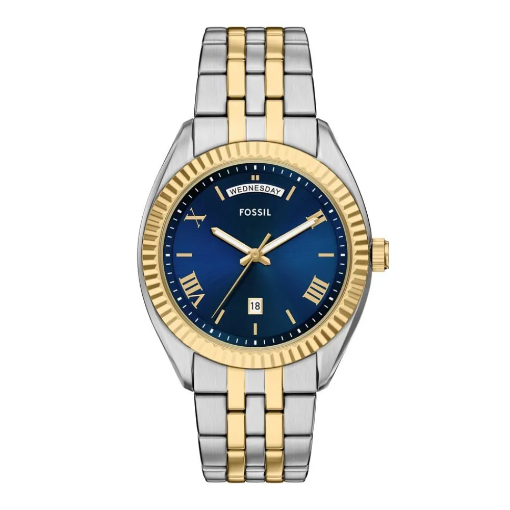Montre Campbell Bleu|FOSSIL Discount
