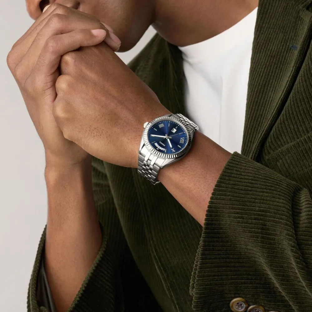 Montre Campbell Bleu|FOSSIL Sale