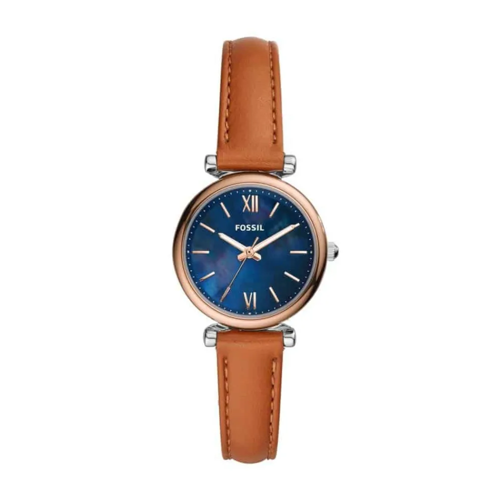Montre Carlie Mini Bleu|FOSSIL Outlet