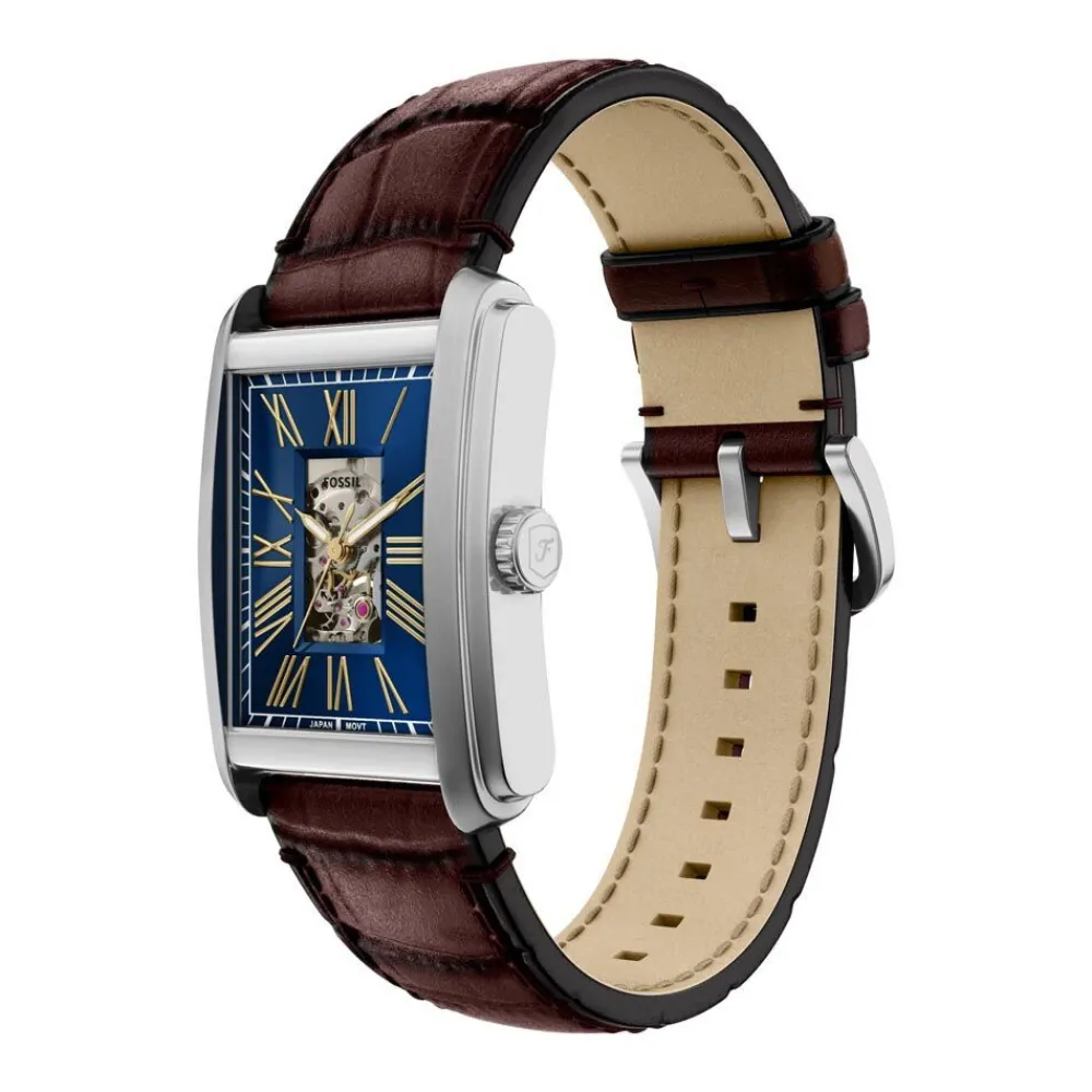 Montre Carraway Automatic Bleu|FOSSIL