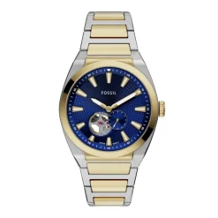 Montre Everett Automatic Bleu|FOSSIL Online