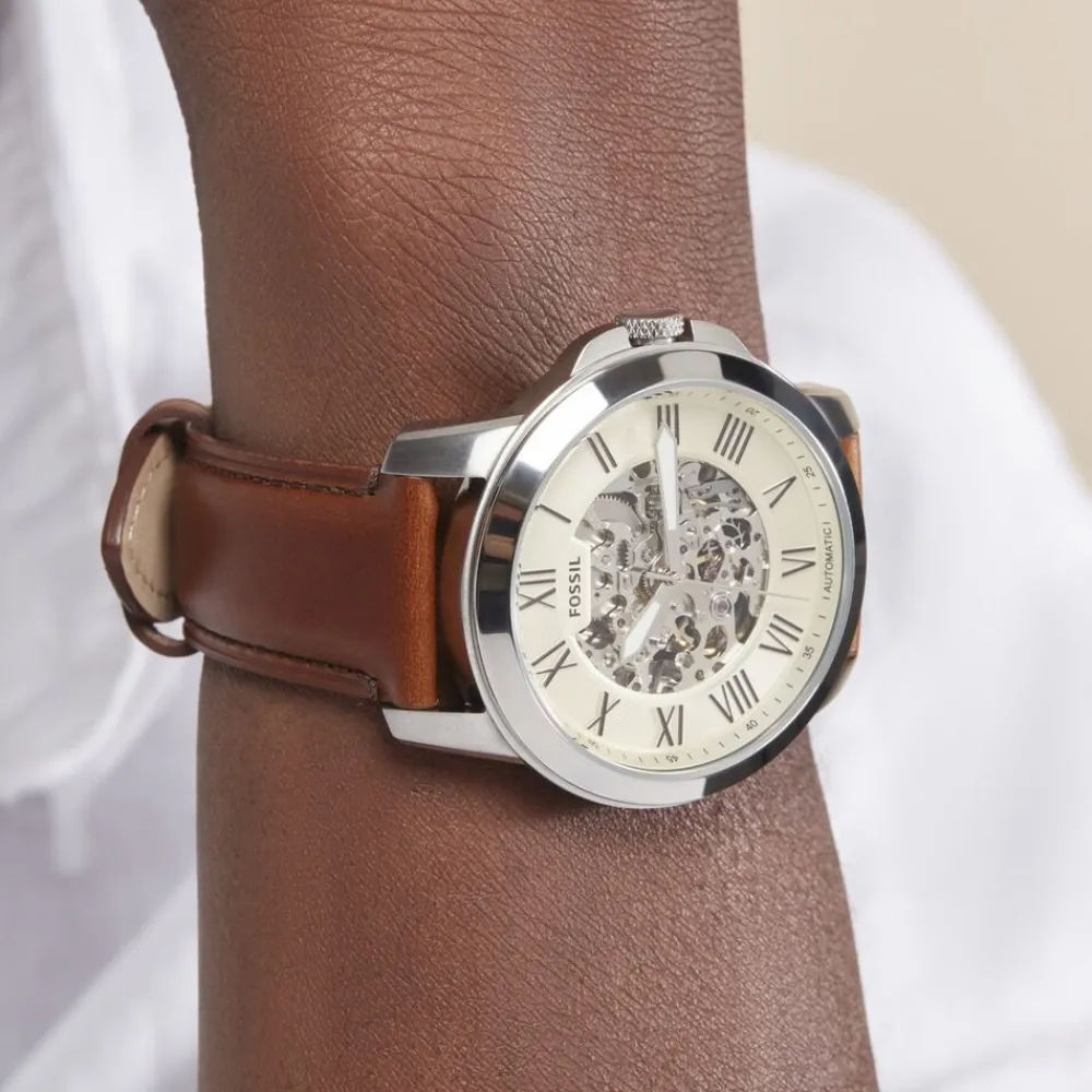 Montre Grant Automatique Beige|FOSSIL Sale