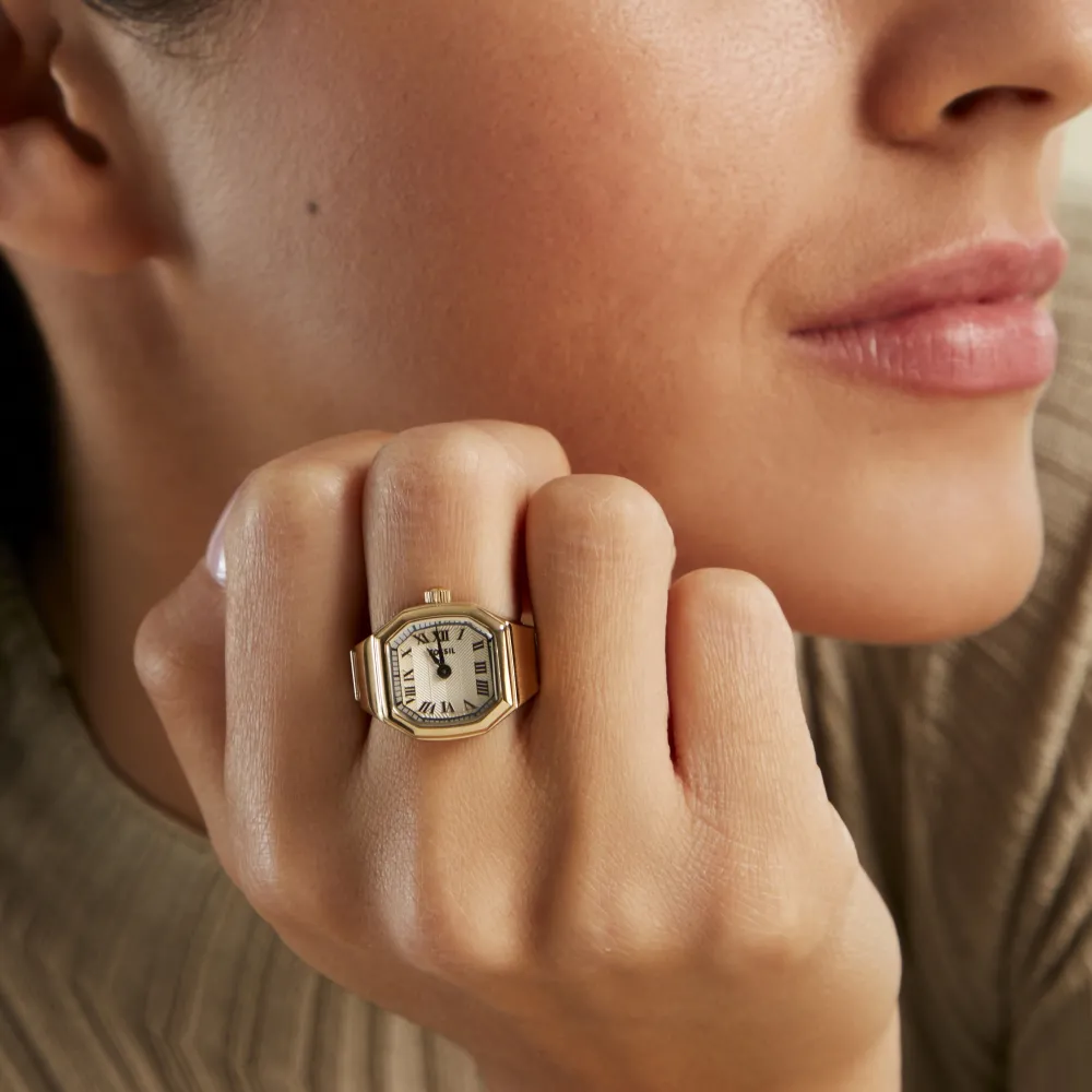 Montre Harlow Watch Ring Crème|FOSSIL New