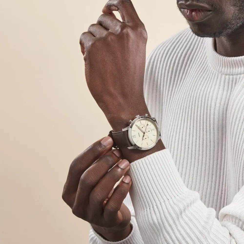Montre Neutra Chrono Beige|FOSSIL Online
