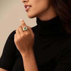 Montre Watch Ring Vert|FOSSIL