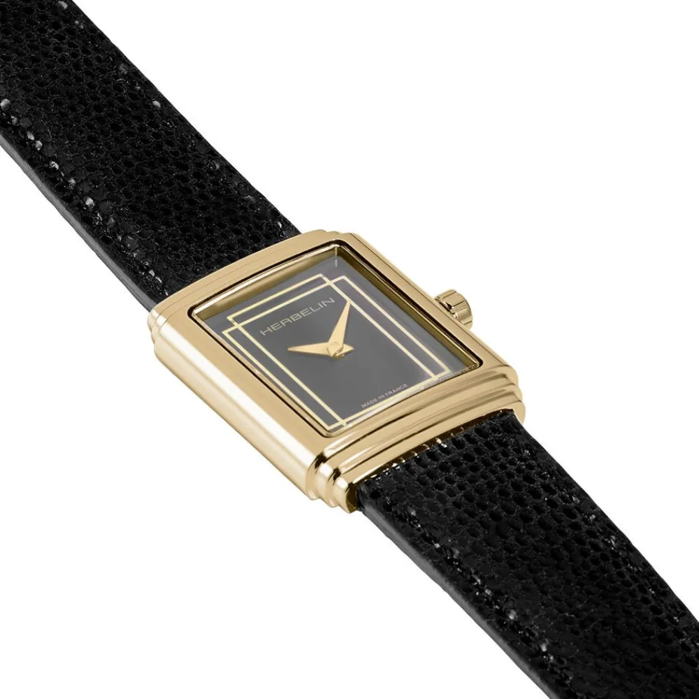 Montre Art Deco Noir|HERBELIN New