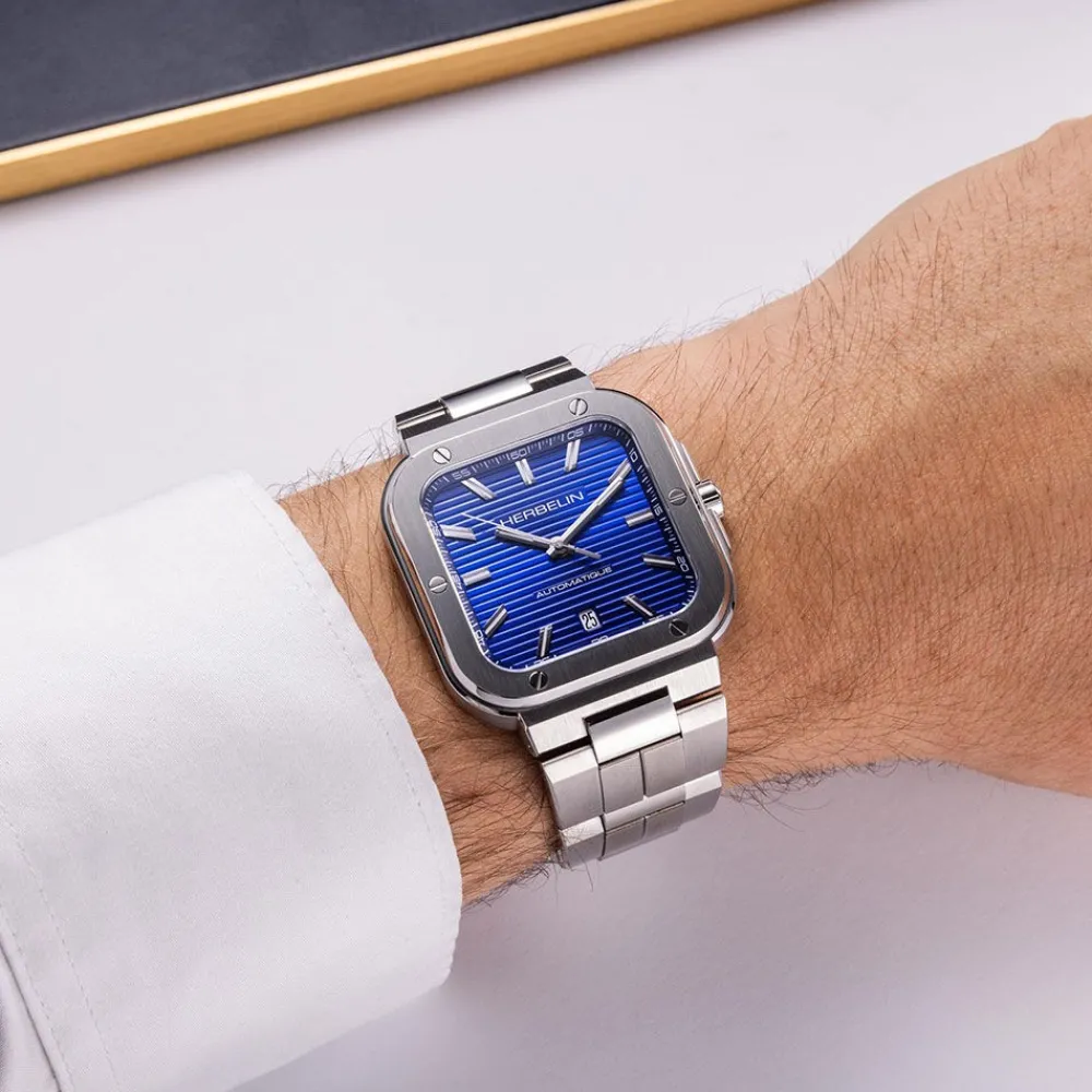 Montre Cap Camarat Square Bleu|HERBELIN Online