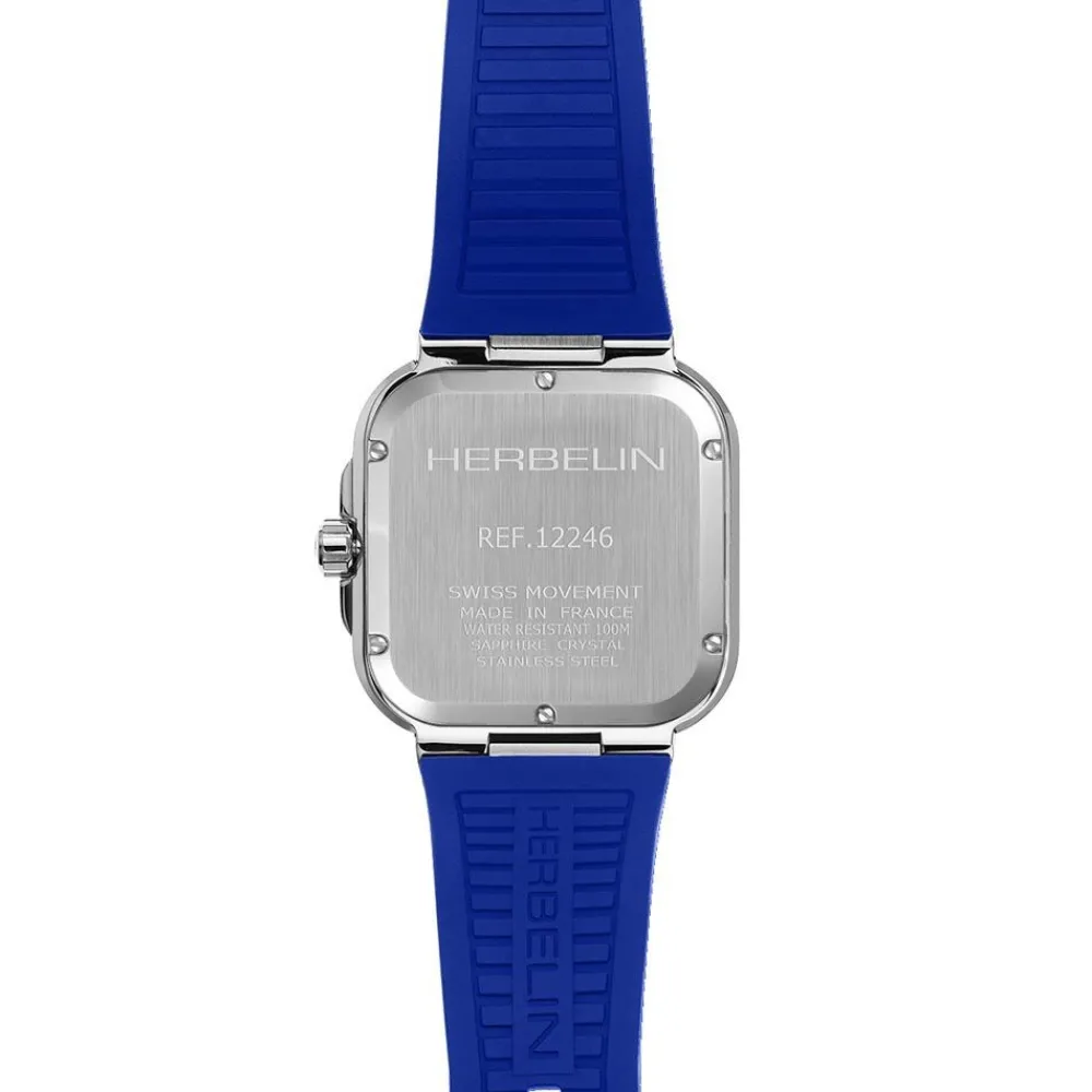 Montre Cap Camarat Square Bleu|HERBELIN