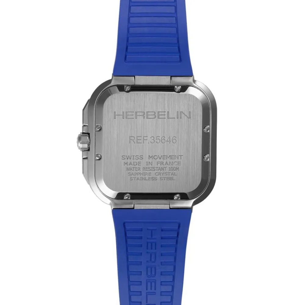 Montre Cap Camarat Square Bleu|HERBELIN