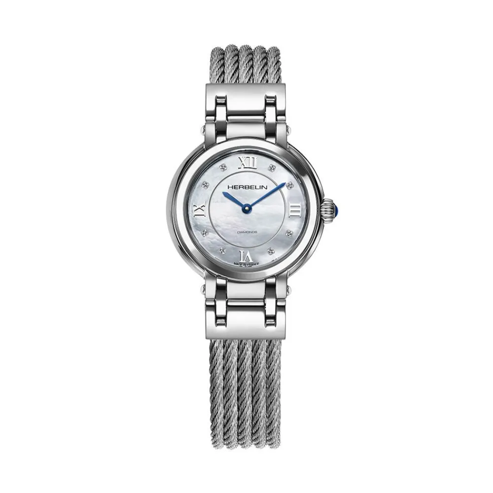 Montre Galet Nacre Blanche|HERBELIN Clearance