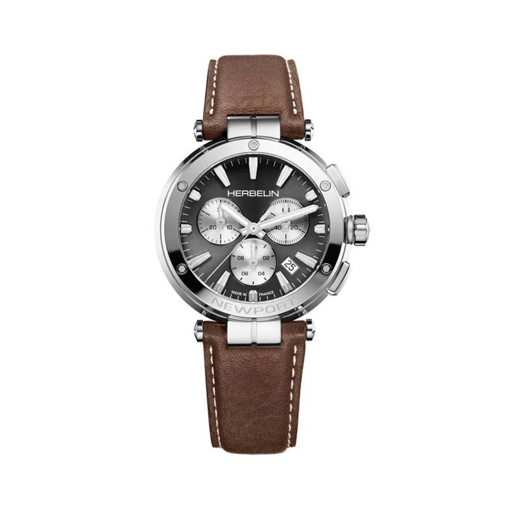 Montre Newport Chrono Gris|HERBELIN Discount
