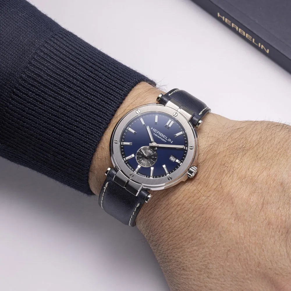 Montre Newport Elegance Bleu|HERBELIN Online