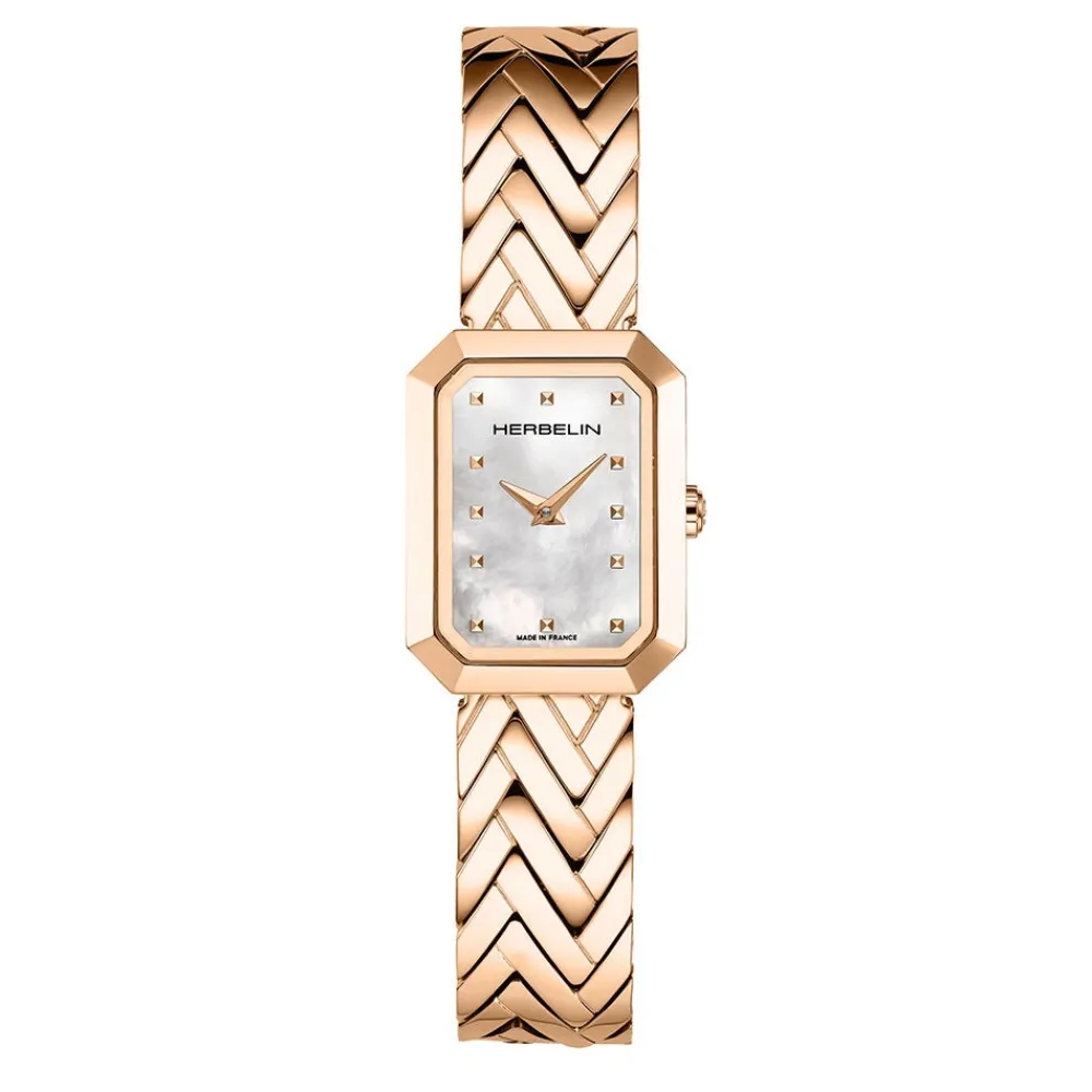 Montre Octogône Nacre Blanche|HERBELIN