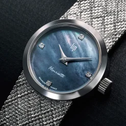 Montre Henriette Diamant Nacre Noire|LIP