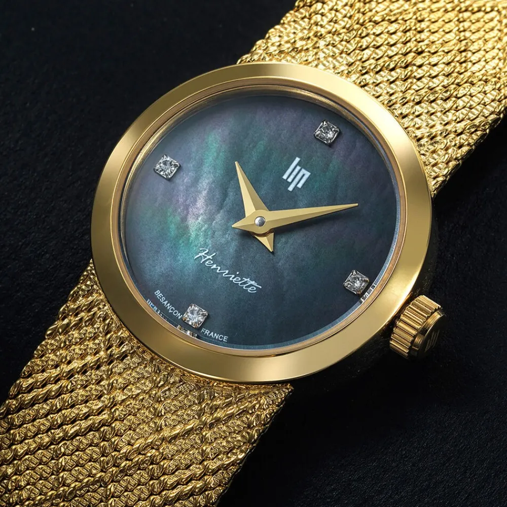Montre Henriette Diamant Nacre Noire|LIP Best