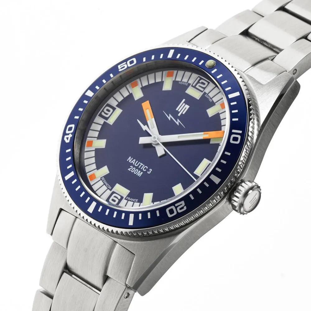 Montre Nautic 3 Bleu|LIP