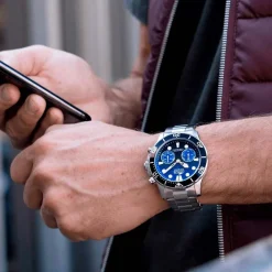 Montre Connected Bleu Et Noir|LOTUS Best