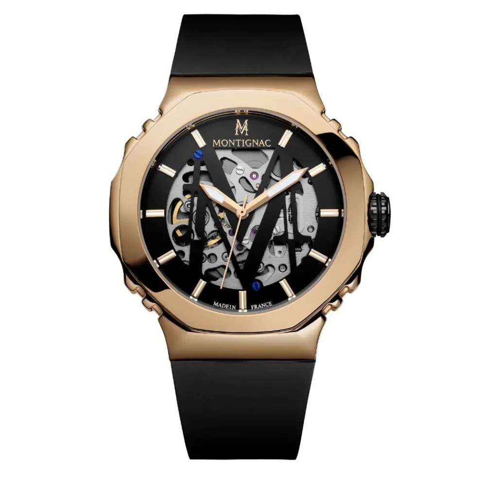 Montre Octagon Automatique Noir|MONTIGNAC Hot