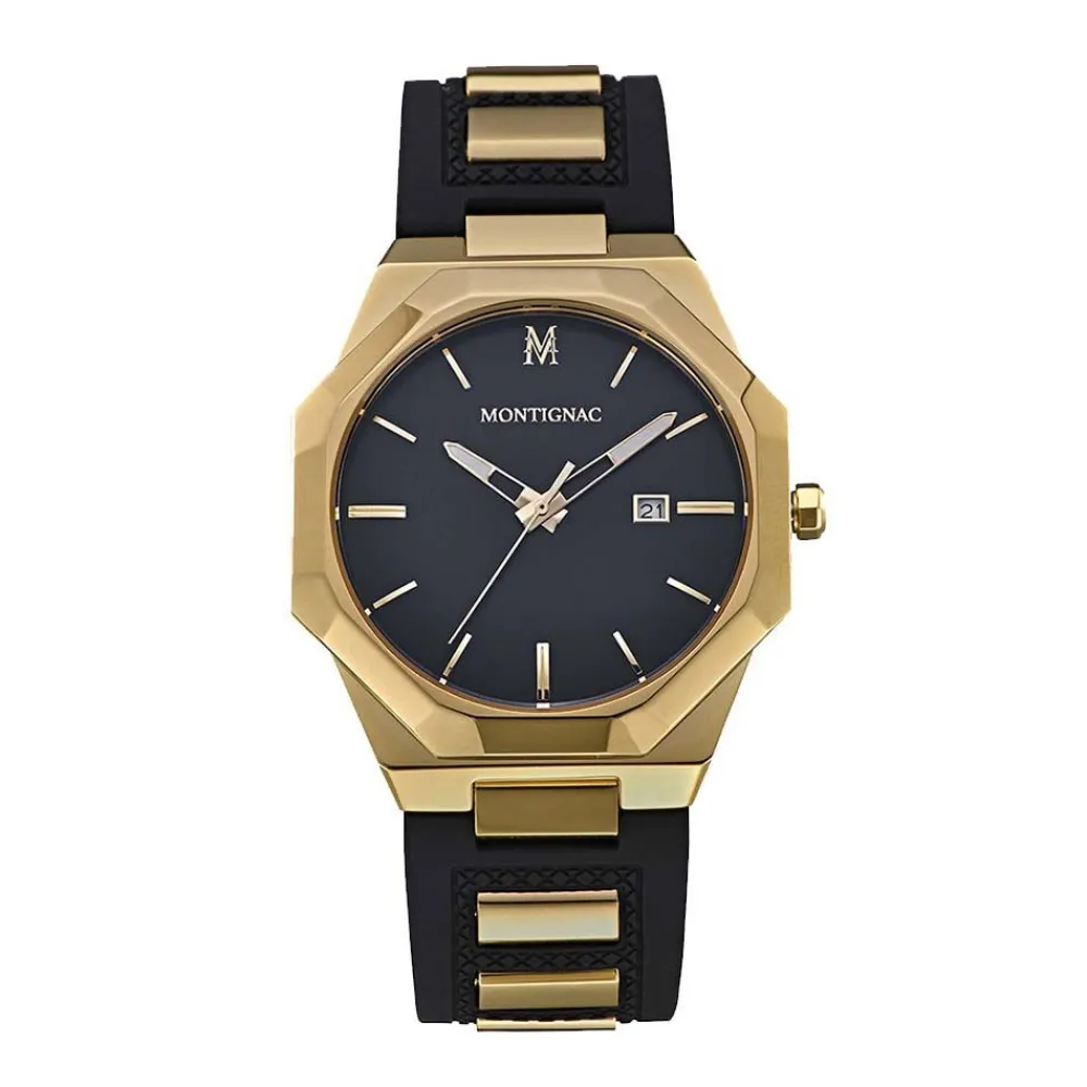 Montre Octogon Noir|MONTIGNAC Outlet