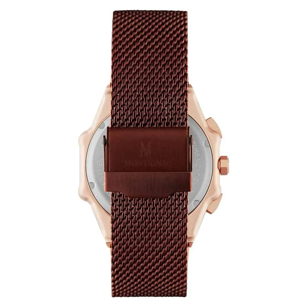 Montre Octongon Multifonction Marron|MONTIGNAC Hot