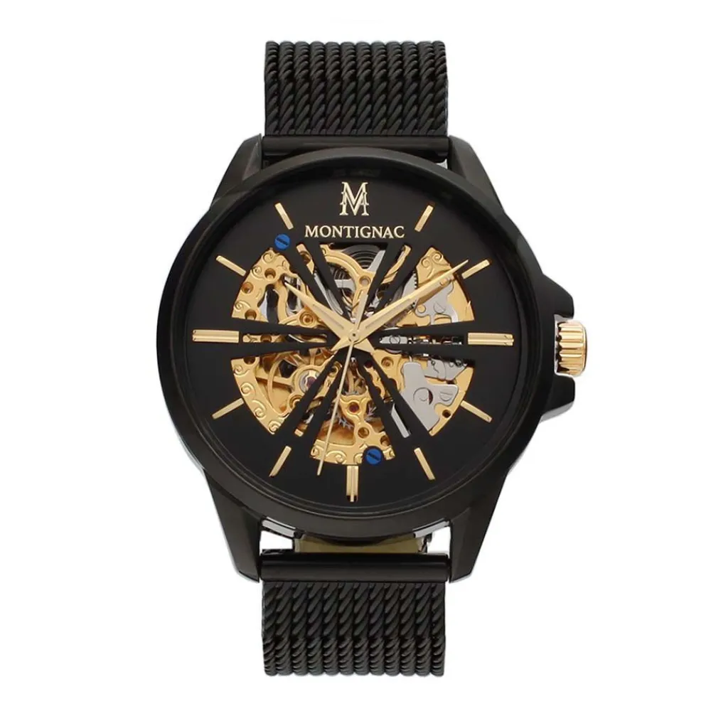 Montre Round Automatique Noir|MONTIGNAC Best