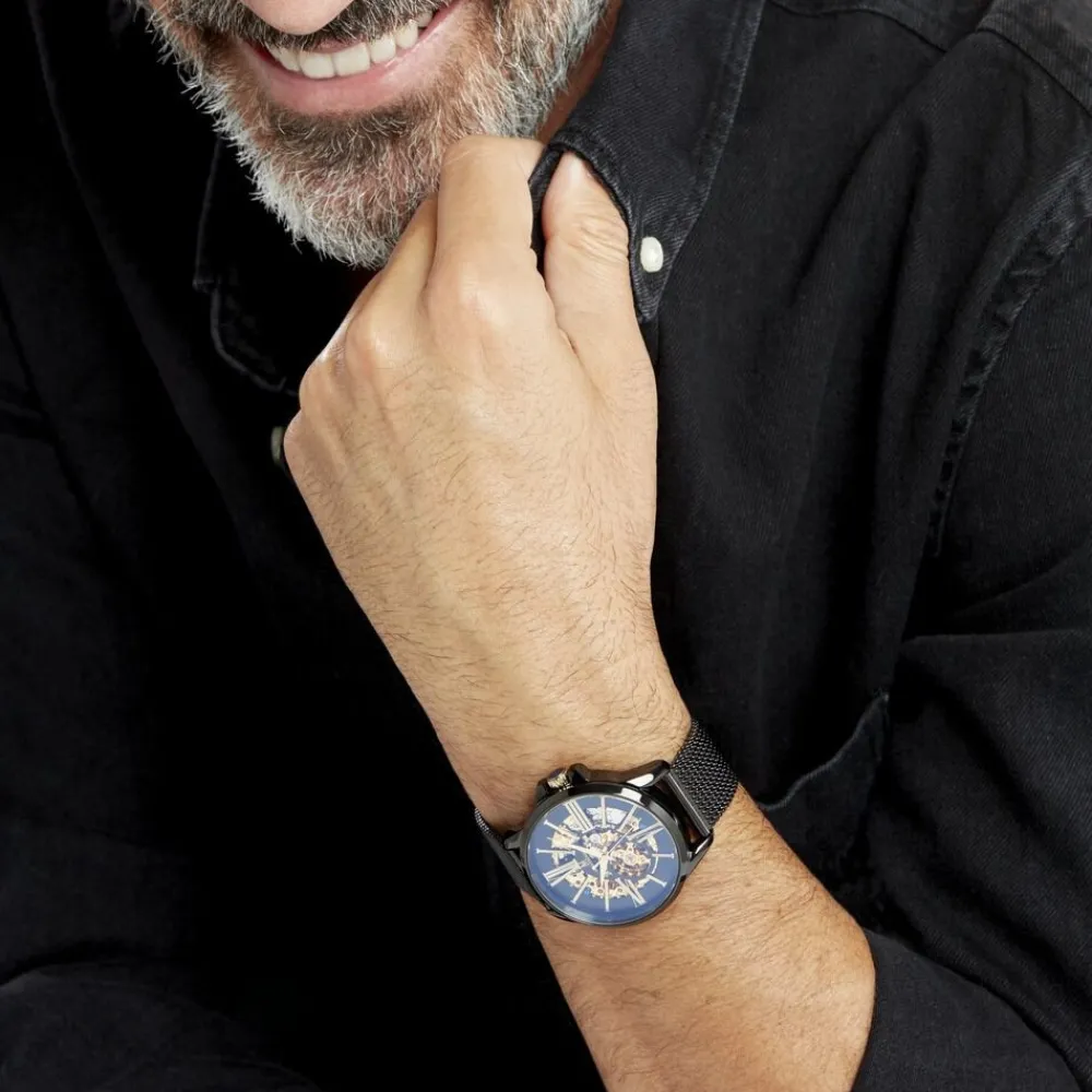 Montre Round Automatique Noir|MONTIGNAC New
