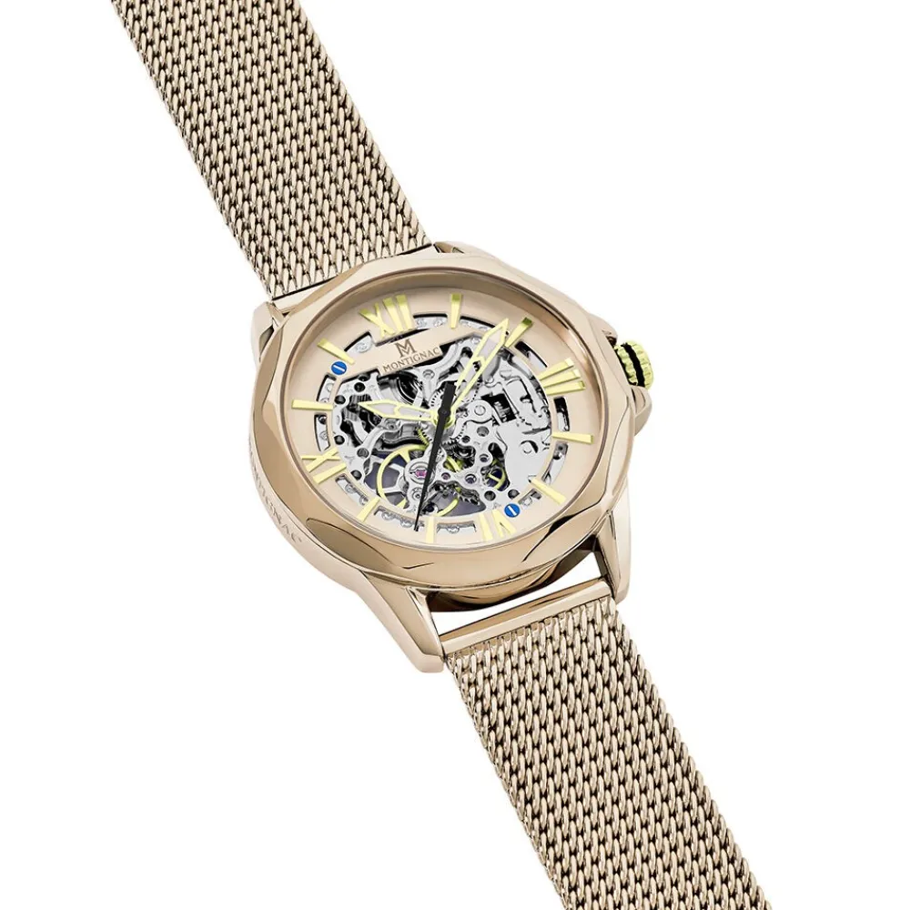 Montre Round Automatique Champagne|MONTIGNAC Sale