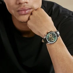 Montre Round Chrono Vert|MONTIGNAC Clearance