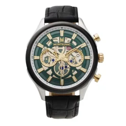 Montre Round Chrono Vert|MONTIGNAC Clearance
