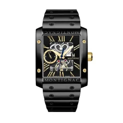 Montre Square Noir|MONTIGNAC Clearance