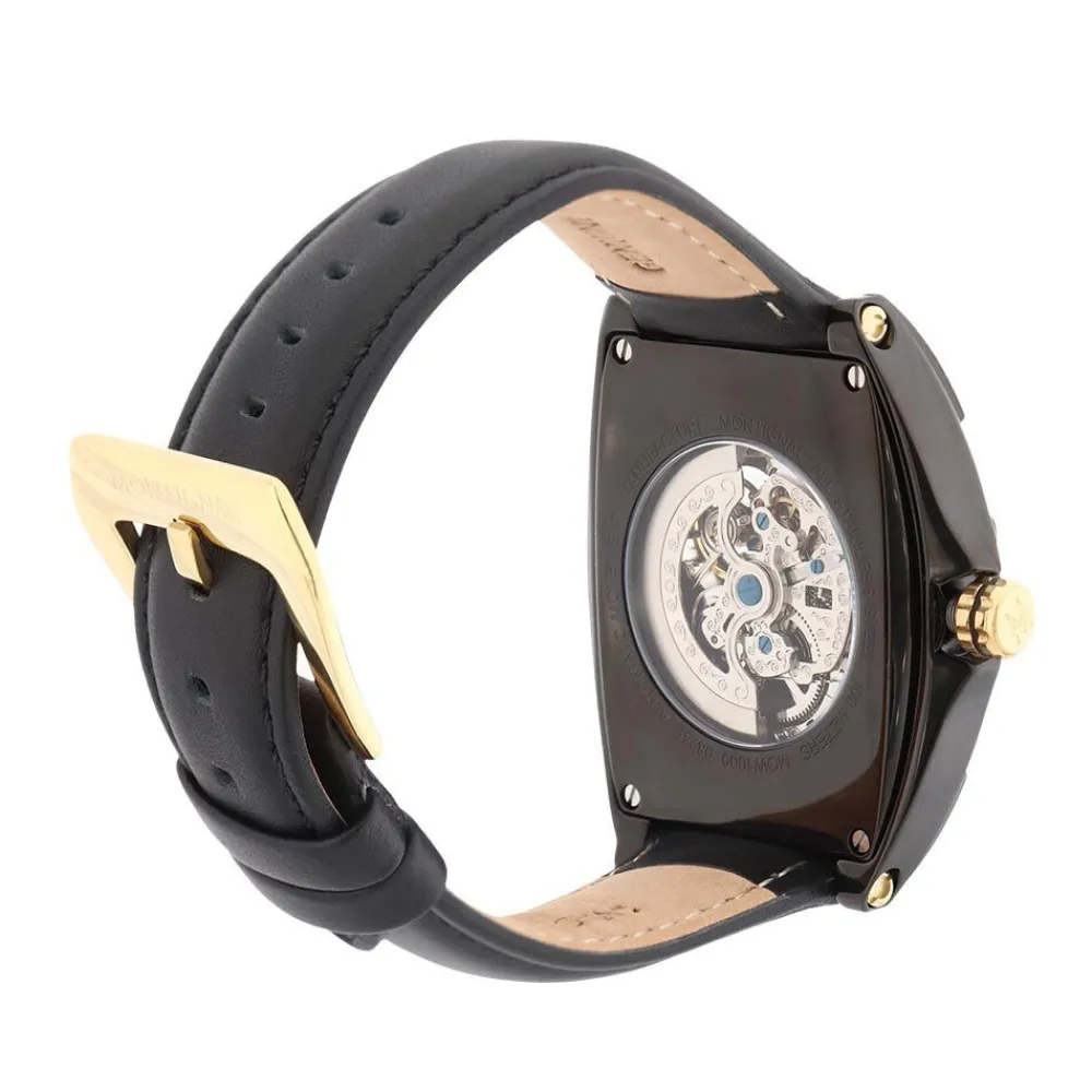 Montre Tonneau Automatique Noir|MONTIGNAC Discount