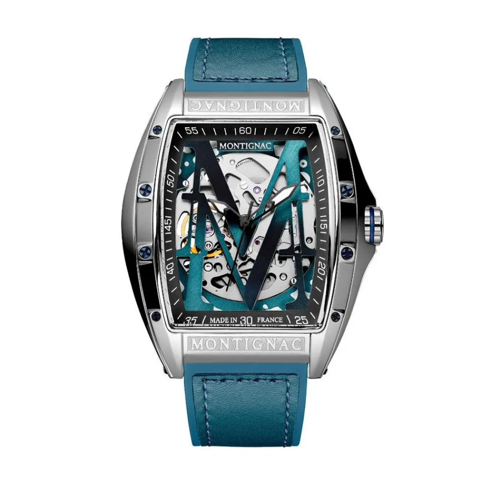 Montre Tonneau Auto Argenté|MONTIGNAC Clearance
