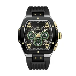 Montre Tonneau Chrono Noir|MONTIGNAC Sale
