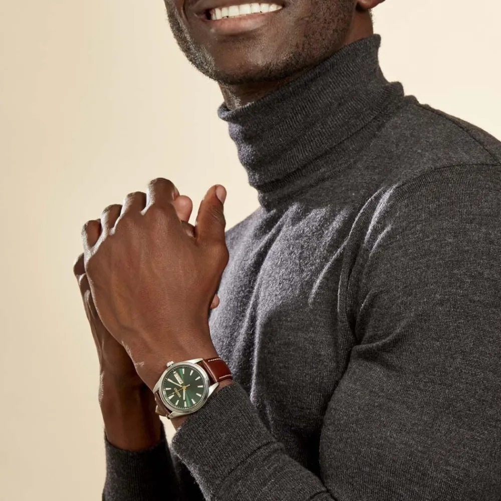 Montre Classique Vert Foncé|SEIKO Hot