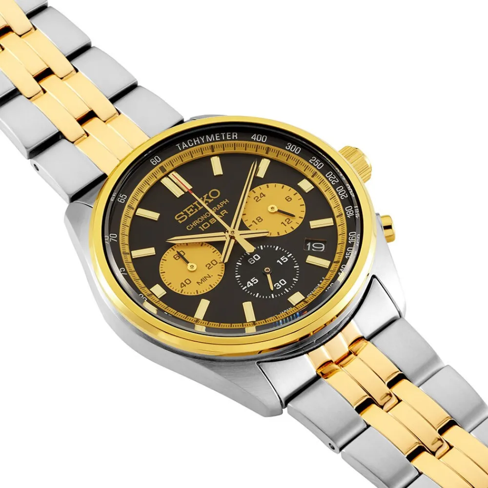 Montre Sport Bicolore Doré / Noir|SEIKO Sale