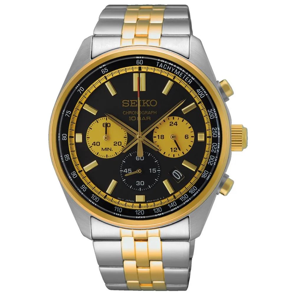 Montre Sport Bicolore Doré / Noir|SEIKO Sale