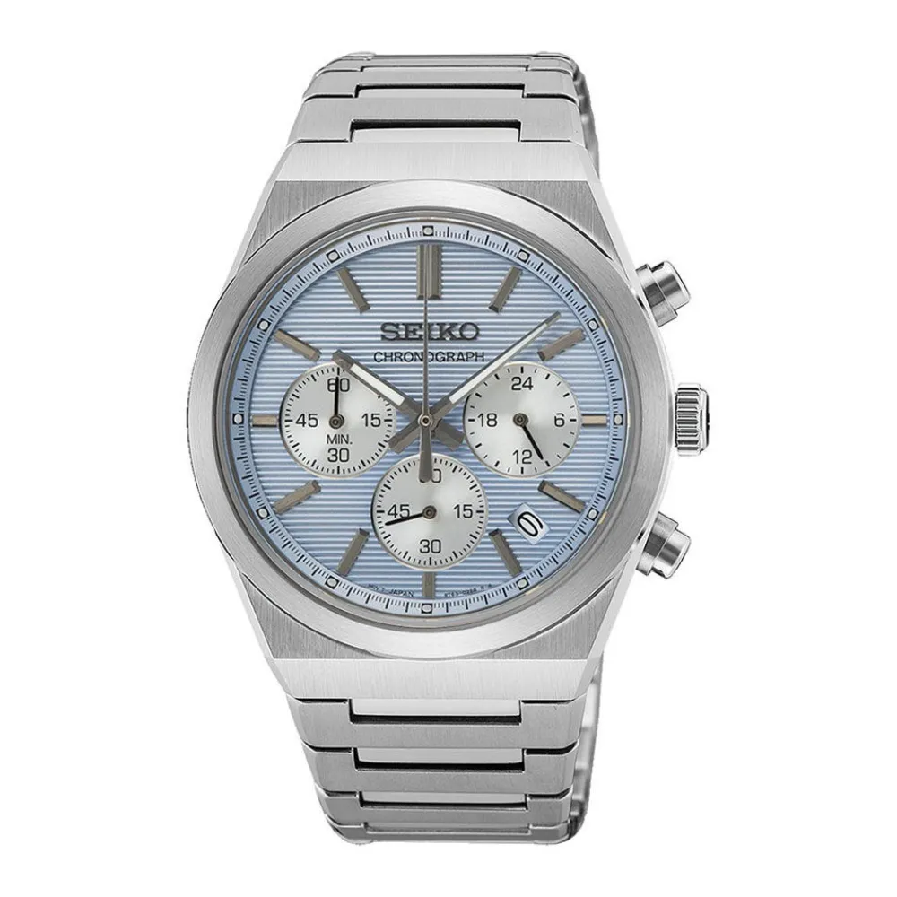 Montre Sport Chrono Bleu Sky|SEIKO Outlet